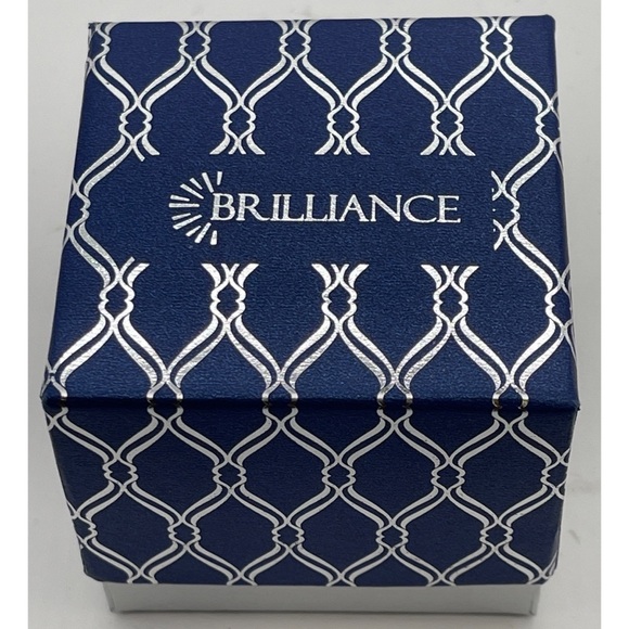 NWT Brilliance Open Double Band Ring with Swarovski Crystals Size 7 **NIB** - Picture 4 of 4